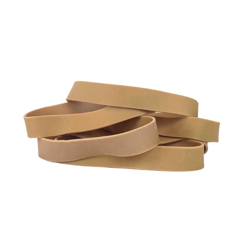 Alliance Rubber 25055 Sterling Rubber Bands Size #105, 1 lb Box Contains Approx. 70 Bands (5" x 5/8", Natural Crepe) - Image 2